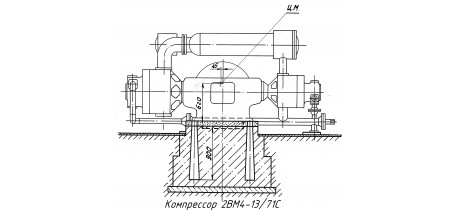 Компрессор 2ВМ4-13/71C